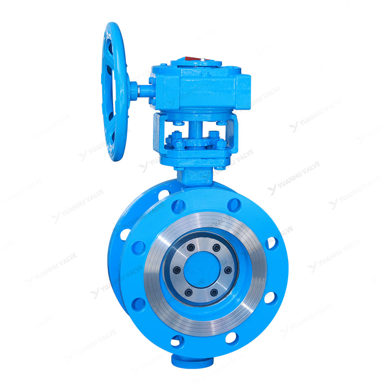 Flange type multi-level metal hard sealed butterfly valve