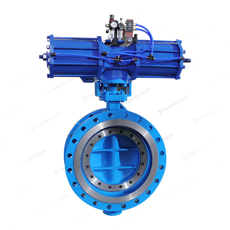 Pneumatic flange butterfly valve