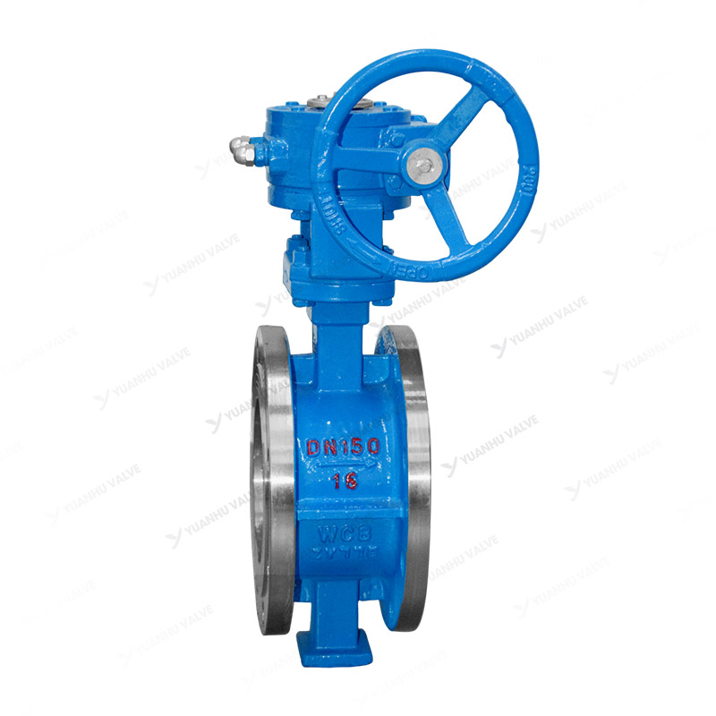 Cast steel flange butterfly valve