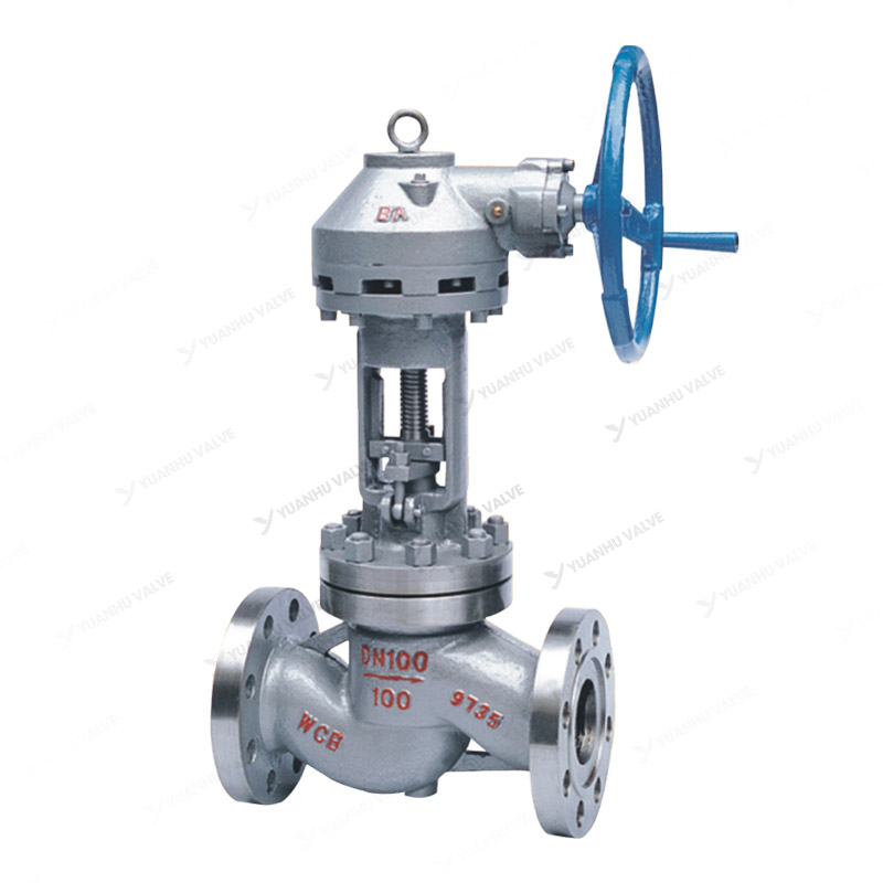 Umbrella gear globe valve