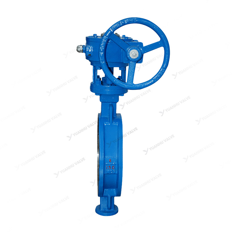 Butterfly valve with clamp